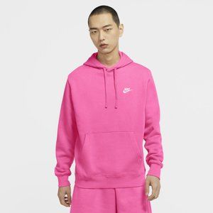 Nike Sportswear Club Fleece Pullover Hoodie: XL; Bubblegum Pink